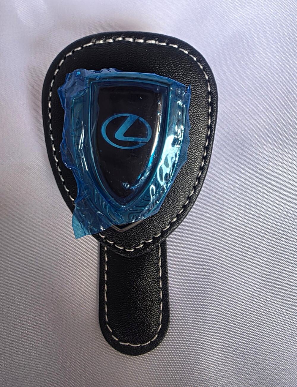 Lexus Leather Key Fob Holder Case Cover Black New w/ Gift Box Keychain